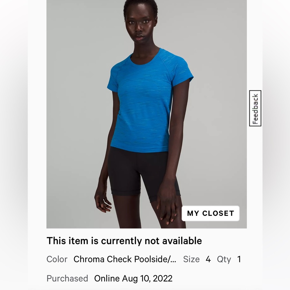 Lululemon Swiftly Tech SS 2.0